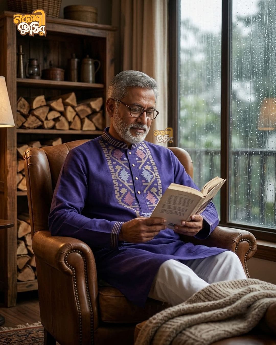 রেগুলার জামদানি পাঞ্জাবি — বেগুনি — গ্যালারি